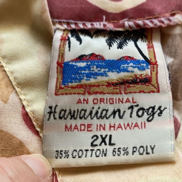 Hawaiian Togs  Scrub Top Honu Print 2XL - Picture 6 of 6